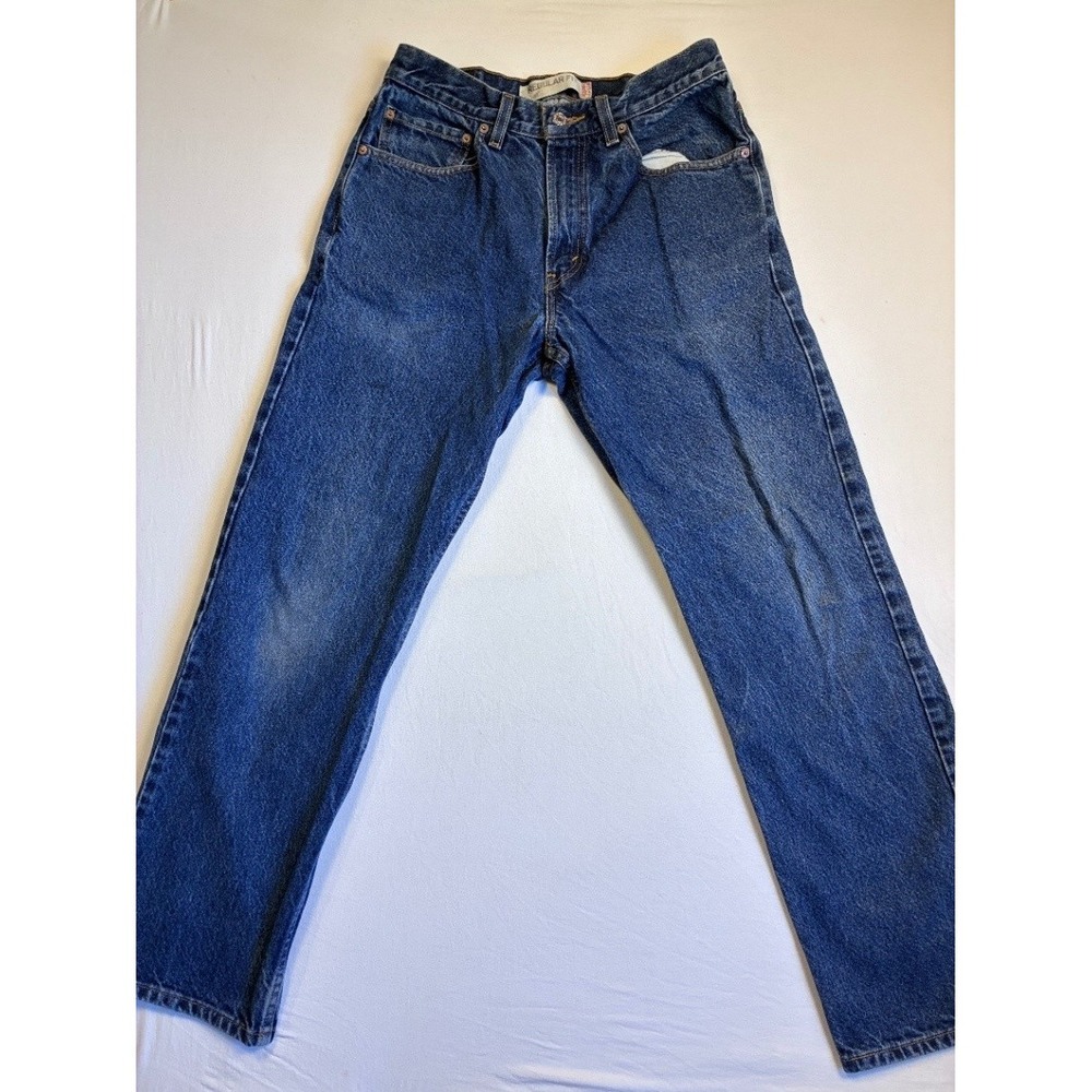 Levi's 505 Regular Fit Men's Jeans W32 L30 Blue Stonewash Straight